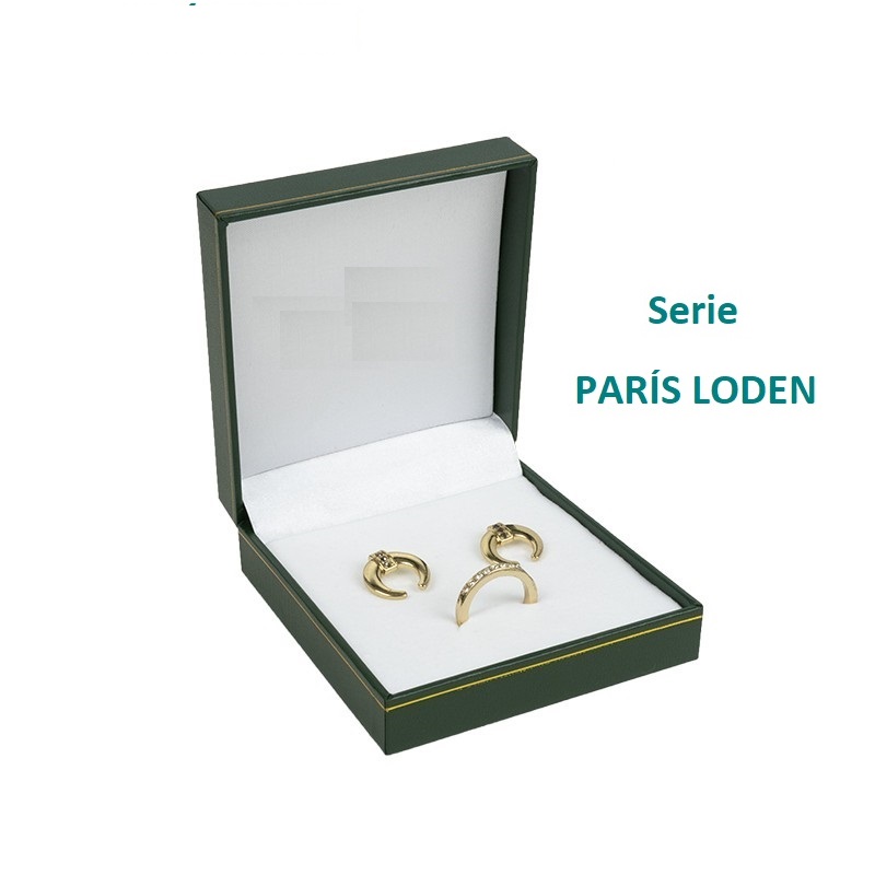 Paris case set of earrings and ring 87x91x30 mm.